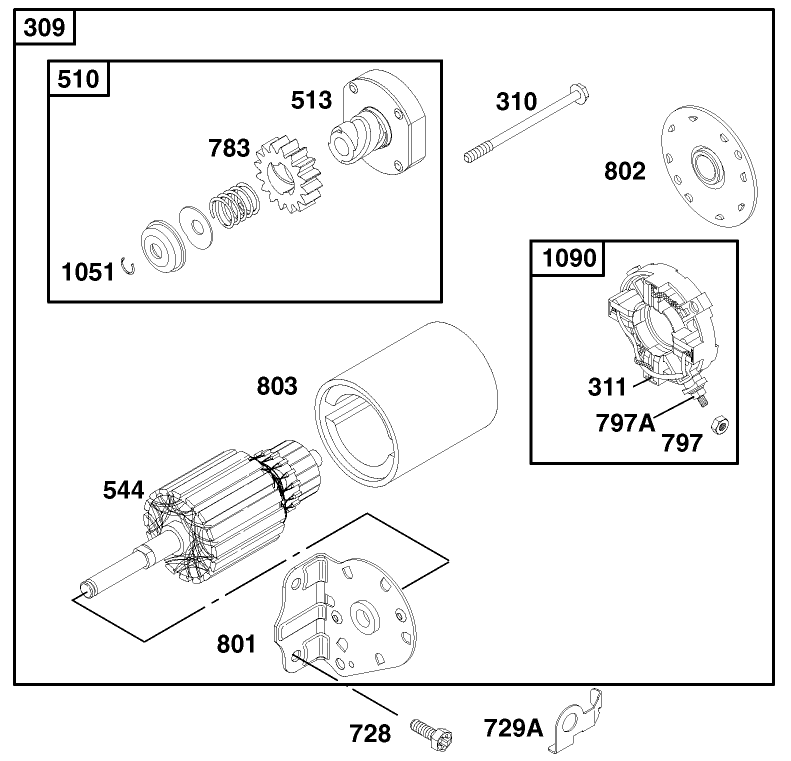Engine Briggs and Stratton Model 28q777 0690 E1