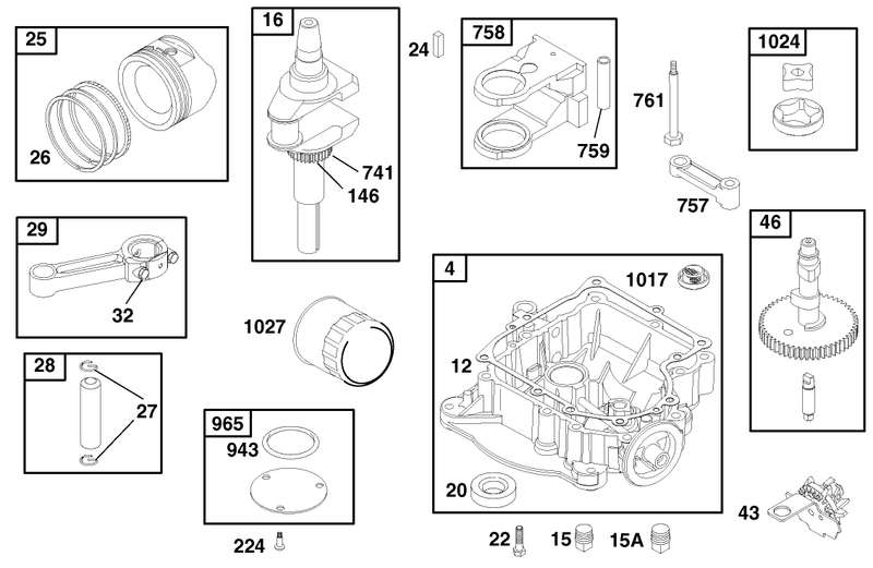 Engine Briggs and Stratton Model 28q777 0690 E1