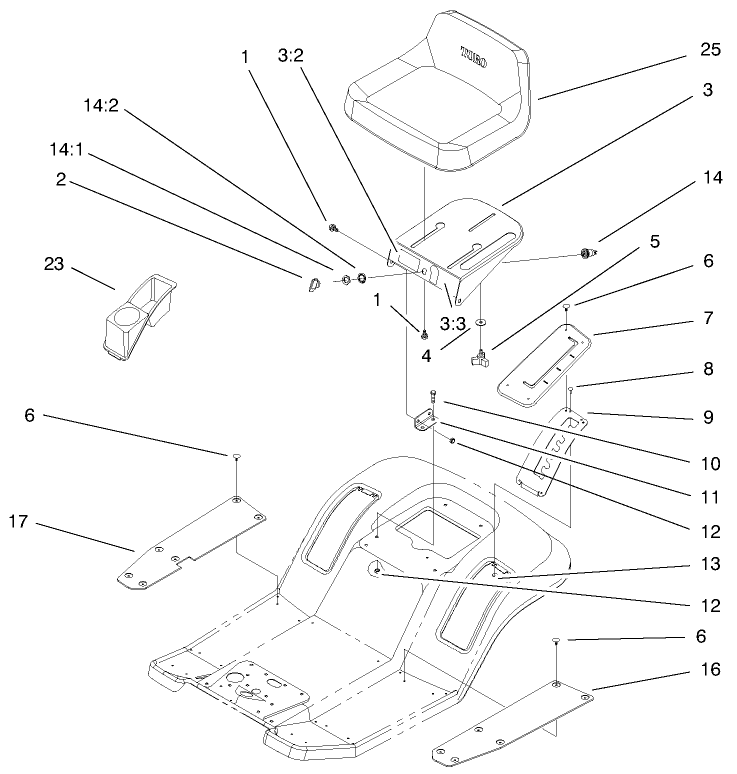 Rear Body and Seat Assembly