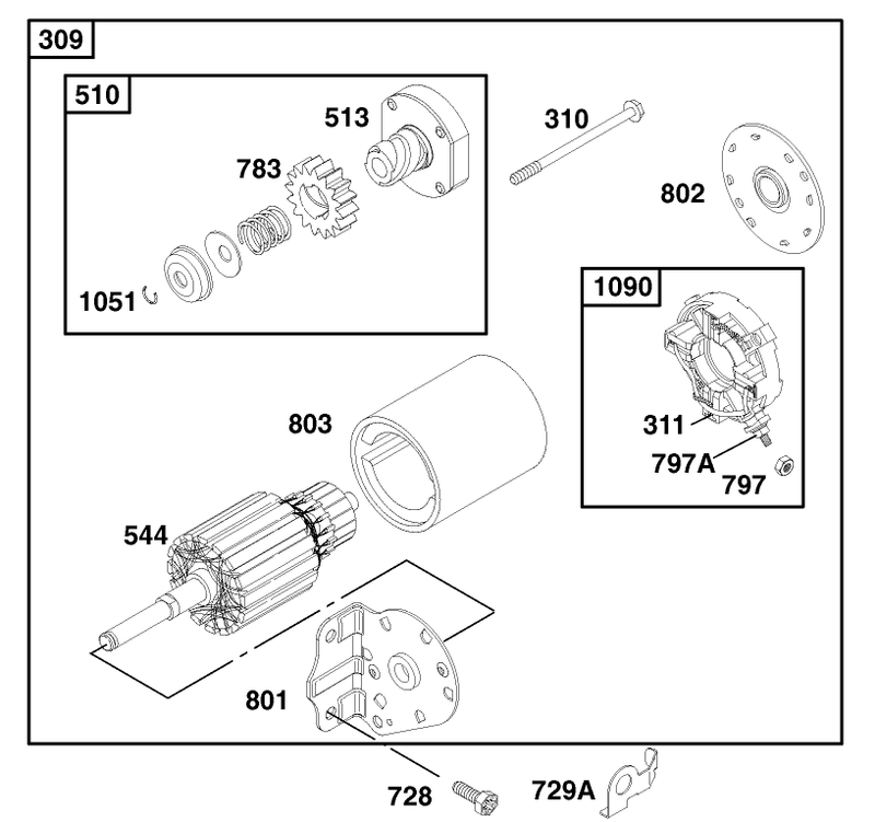 Engine Briggs and Stratton Model 28q777 0690 E1