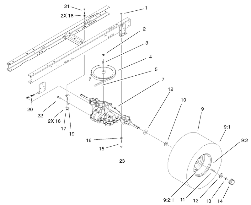 5 Speed Transaxle Assembly