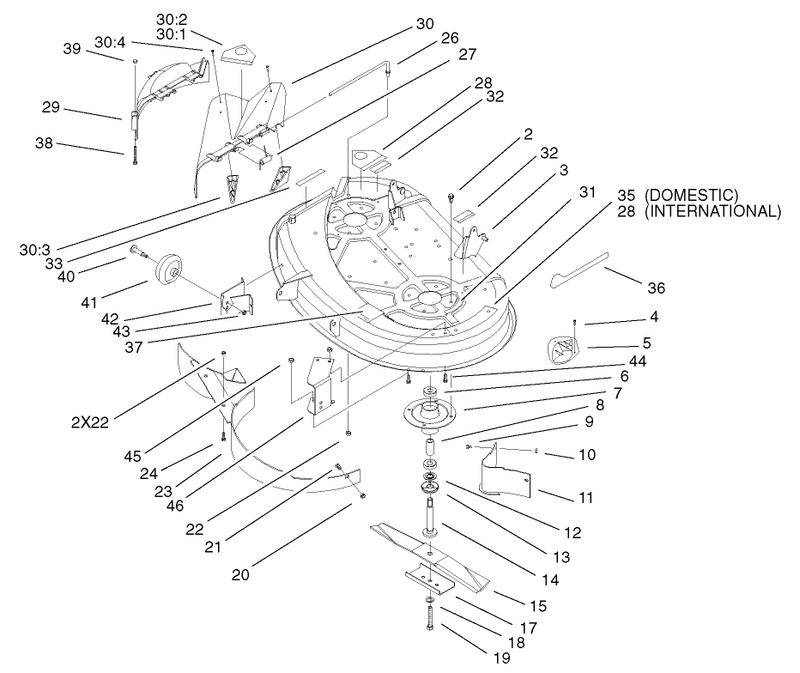 38in Deck Assembly