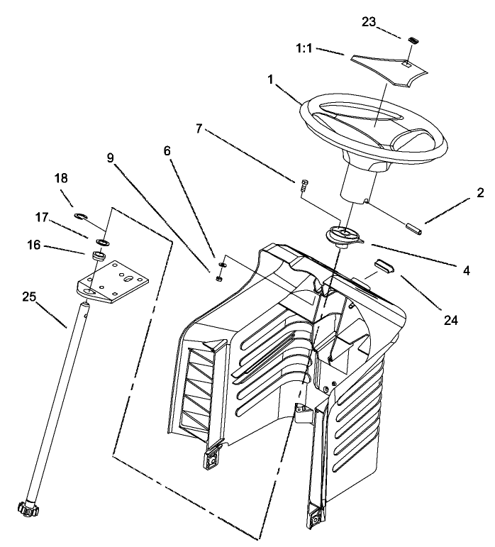 Fixed Steering Assembly