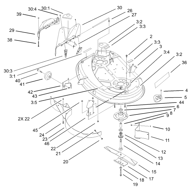 38in Deck Assembly