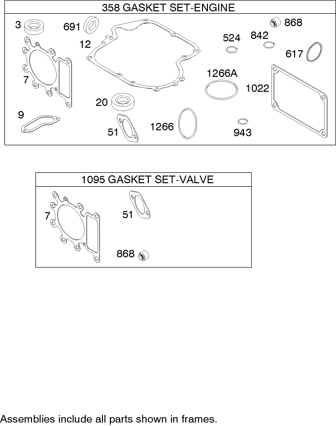 Gasket Assembly Briggs and Stratton Model 286h77 0121 e1