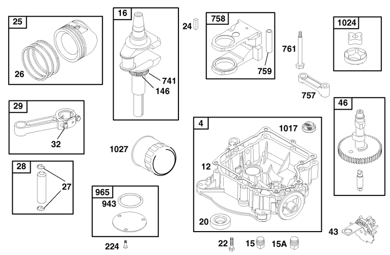 Engine Briggs and Stratton Model 28q777 0690 E1