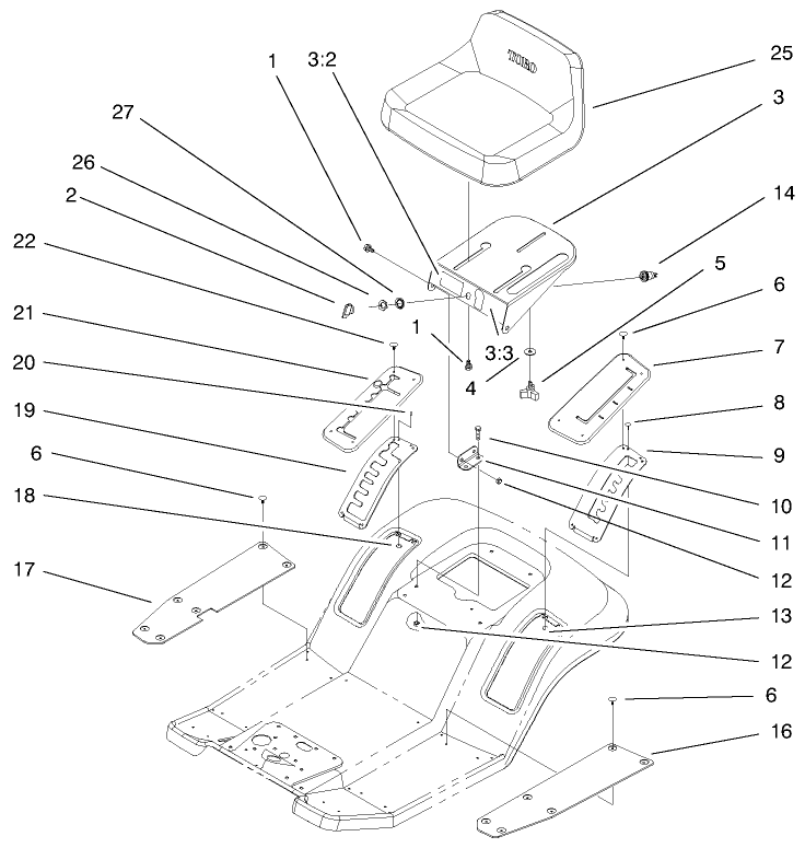 Rear Body and Seat Assembly