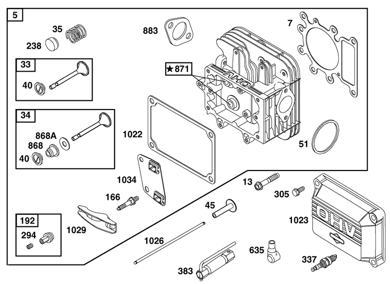 Engine Briggs and Stratton Model 28q777 0690 E1