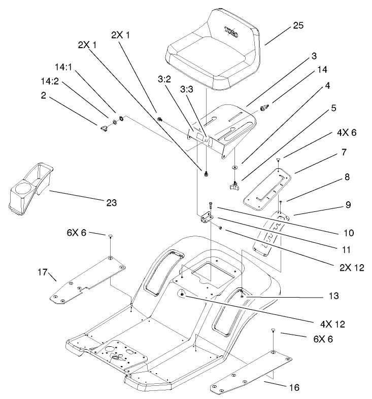Rear Body and Seat Assembly