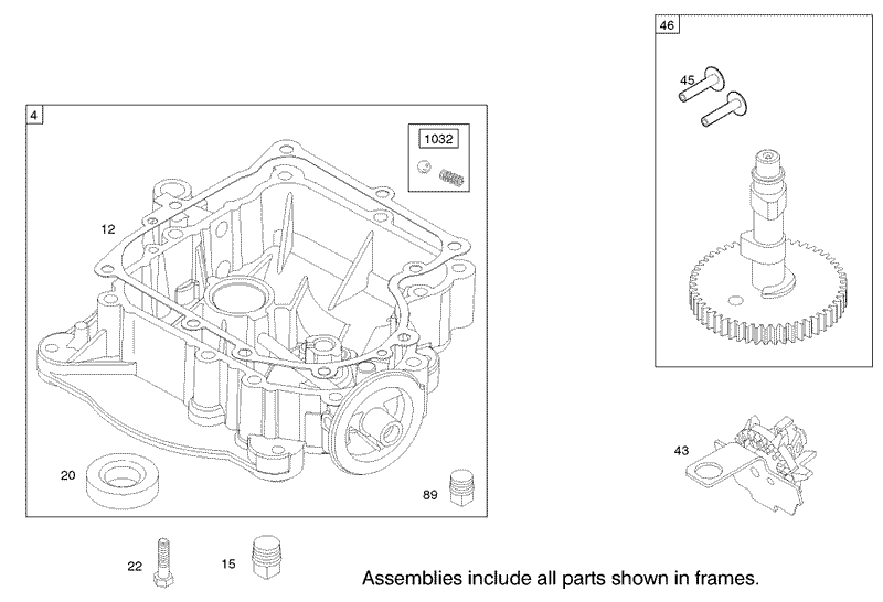 Crankcase Assembly Briggs and Stratton Model 286H77 0121 E1