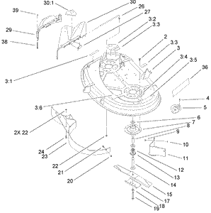 38in Deck Assembly