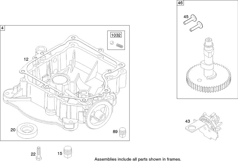 Crankcase Assembly Briggs and Stratton Model 286h77 0121 e1
