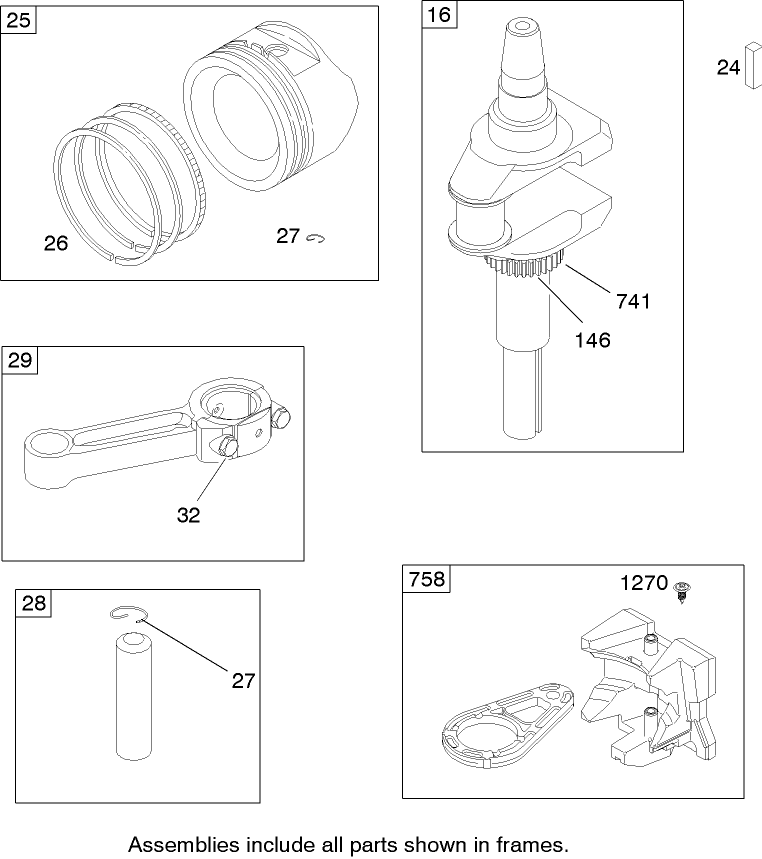 Crankshaft Assembly Briggs and Stratton Model 286h77 0121 e1
