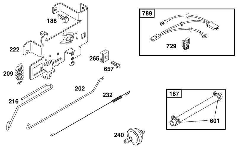Governor Assembly Engine Briggs And Stratton Model 312777 0128 E1