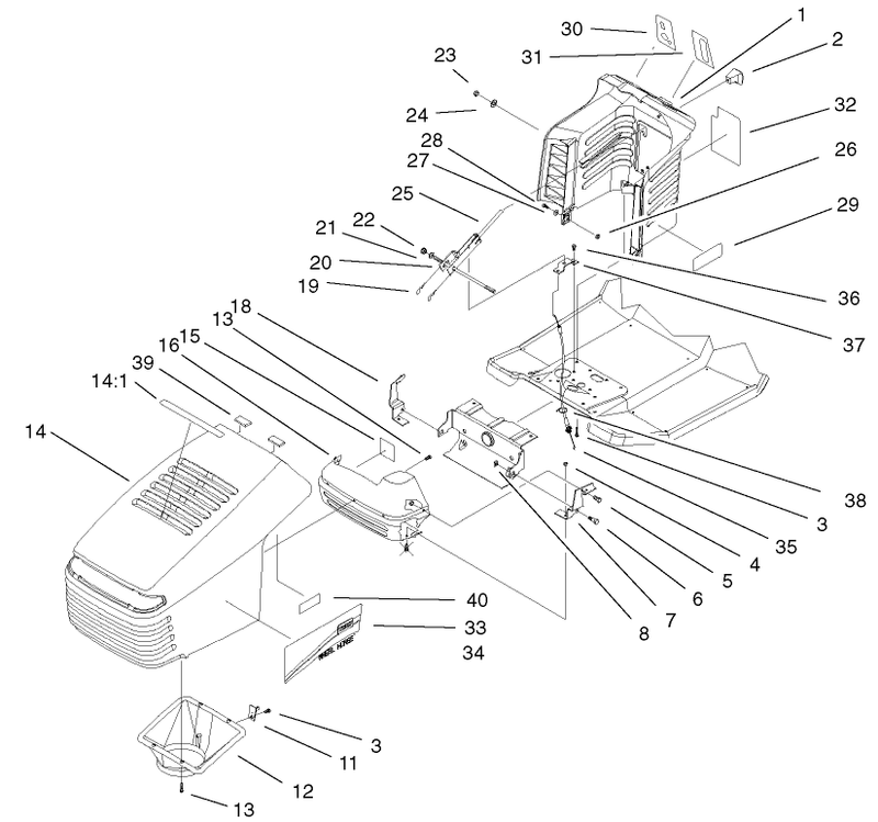 Hood And Tower Assembly