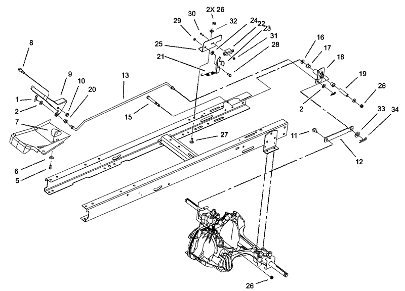 Hydro Transaxle ControlNMIR Assembly