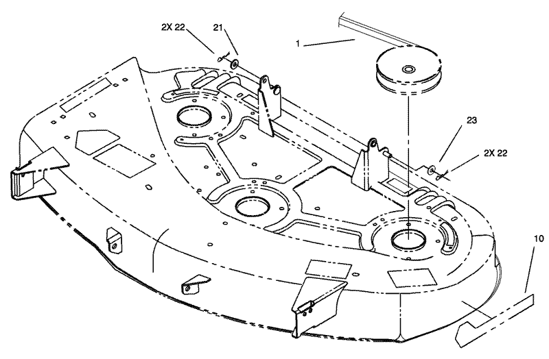 Decal and Belt Routing Assembly