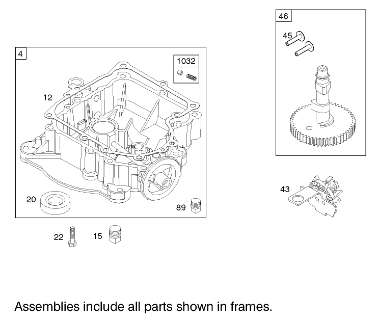 Crankcase Assembly Briggs and Stratton 31F777 0123 E1