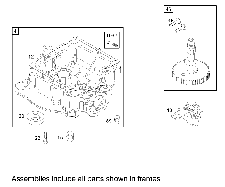 Crankcase Assembly Briggs and Stratton Model 31F777 0123 E1
