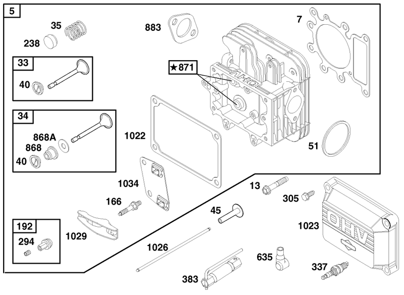 Engine Briggs and Stratton Model 28q777 0690 E1