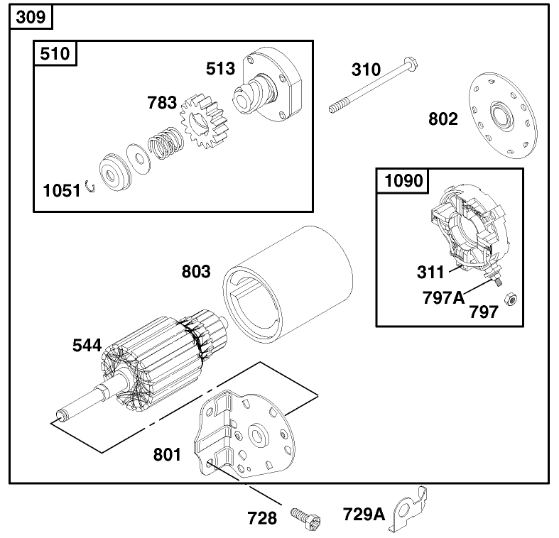 Engine Briggs and Stratton Model 28q777 0690 E1