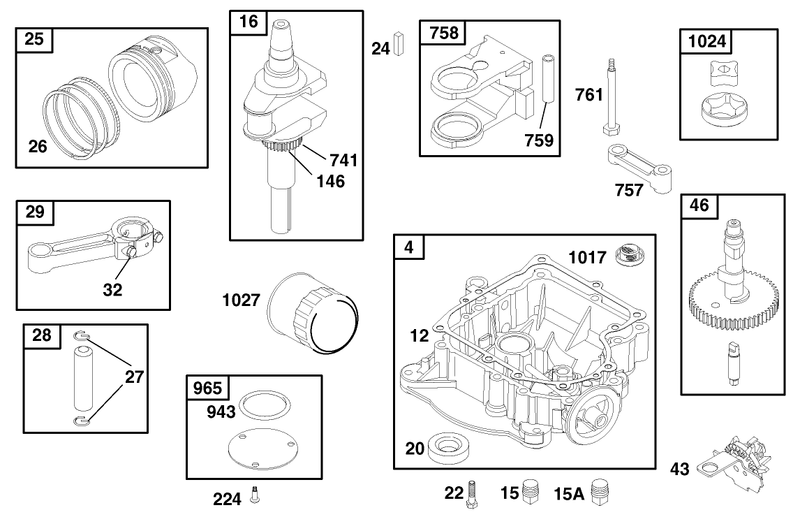 Engine Briggs and Stratton Model 28q777 0690 E1