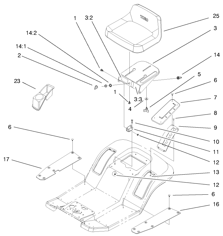 Rear Body and Seat Assembly