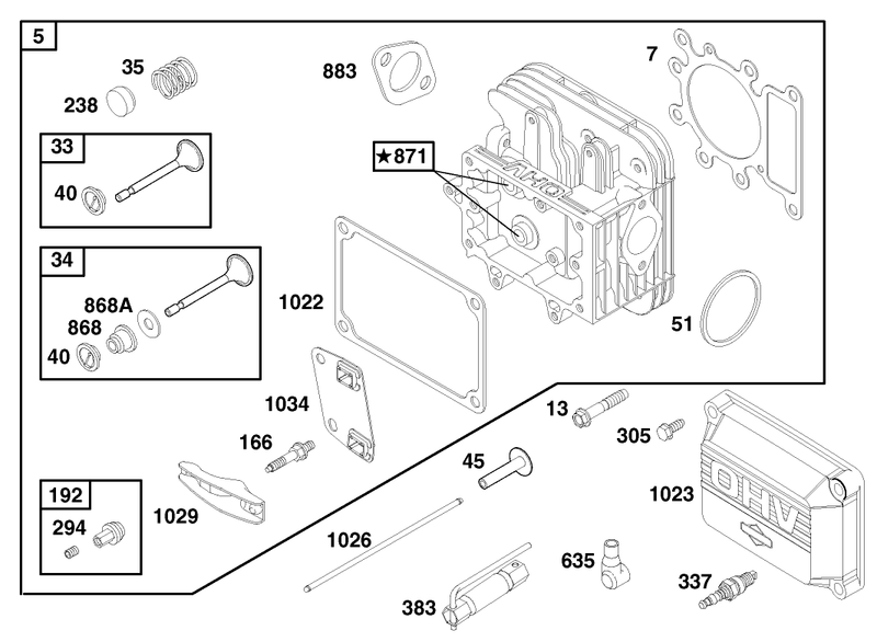 Engine Briggs and Stratton Model 28q777 0690 E1