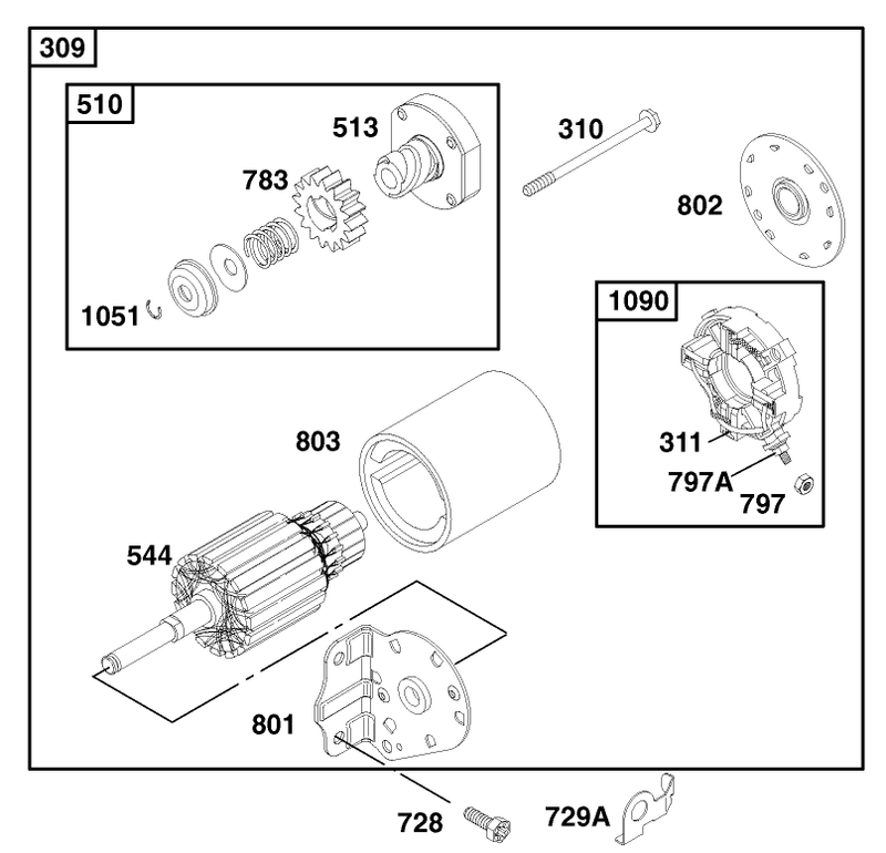 Engine Briggs and Stratton Model 28q777 0690 E1