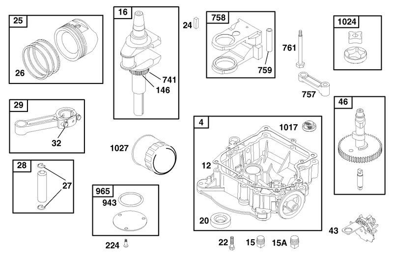 Engine Briggs and Stratton Model 28q777 0690 E1