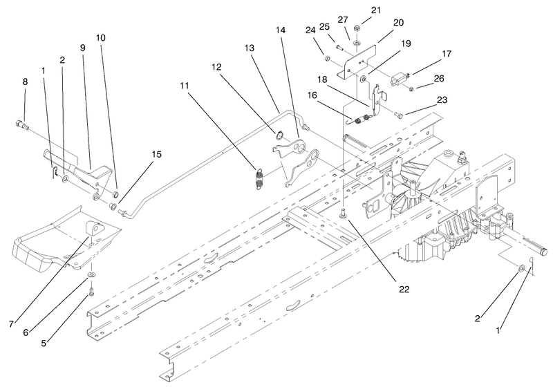 Hydro Transaxle Controls Assembly