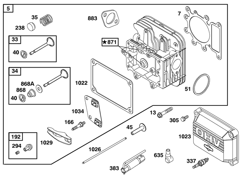 Engine Briggs and Stratton Model 28q777 0690 E1