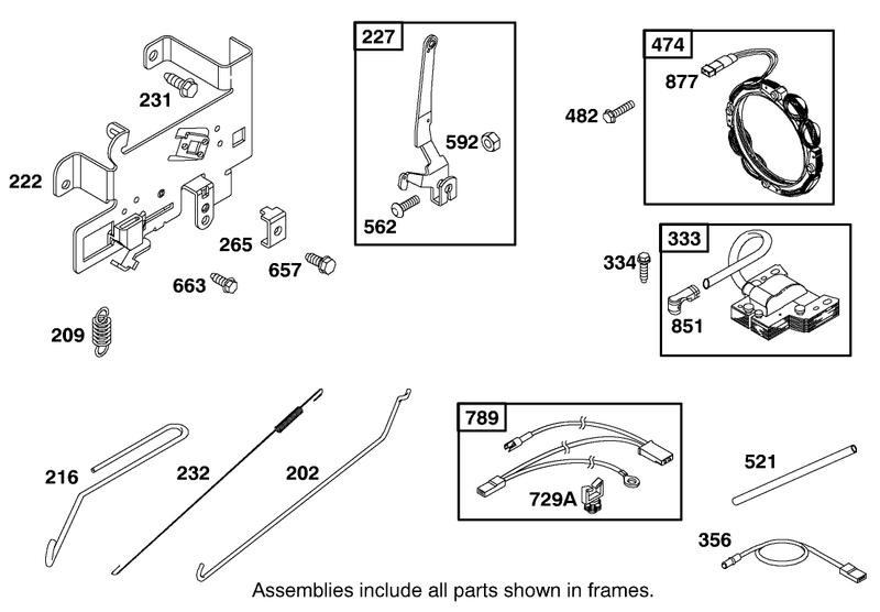 Engine Briggs and Stratton Model 28q777 0690 E1