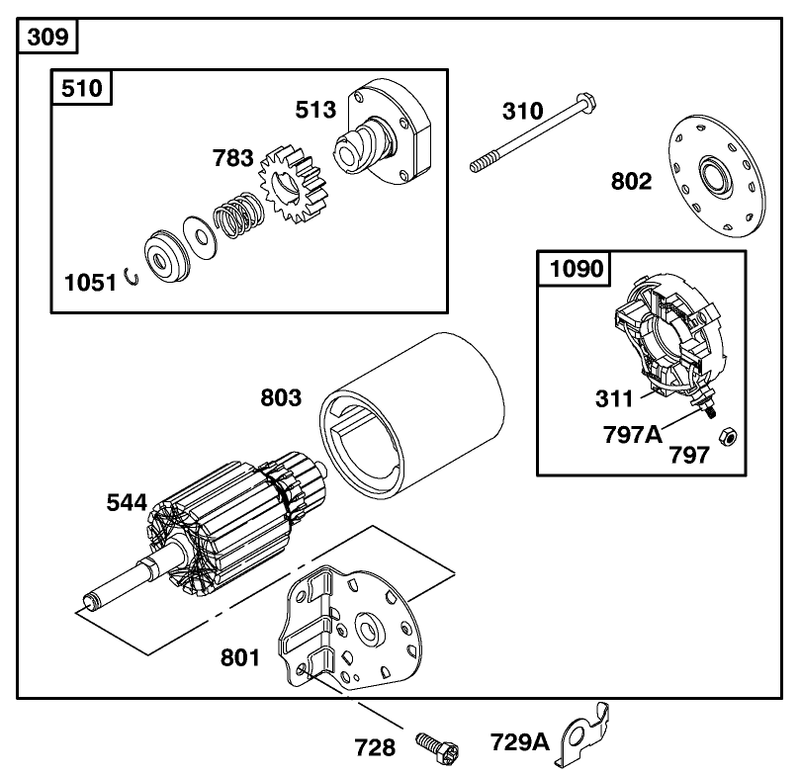 Engine Briggs and Stratton Model 28q777 0690 E1