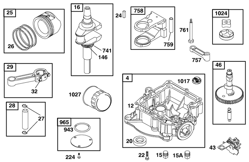 Engine Briggs and Stratton Model 28q777 0690 E1