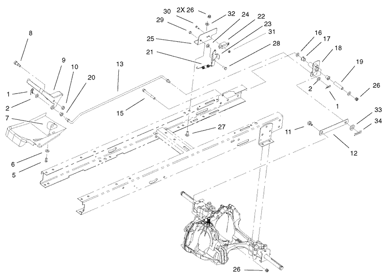 Hydro Transaxle Controls Assembly