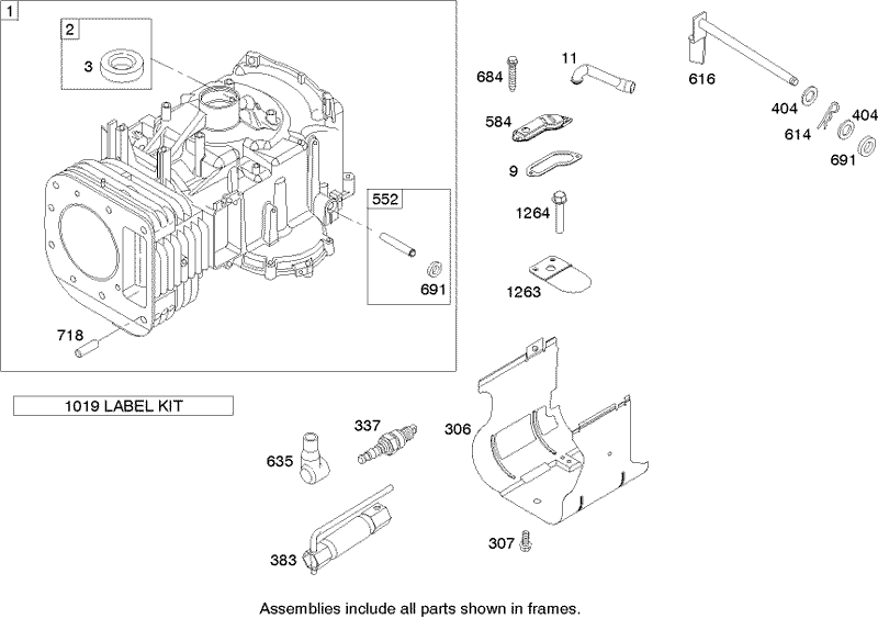 Cylinder Assembly Briggs and Stratton Model 280h07 0160 e1