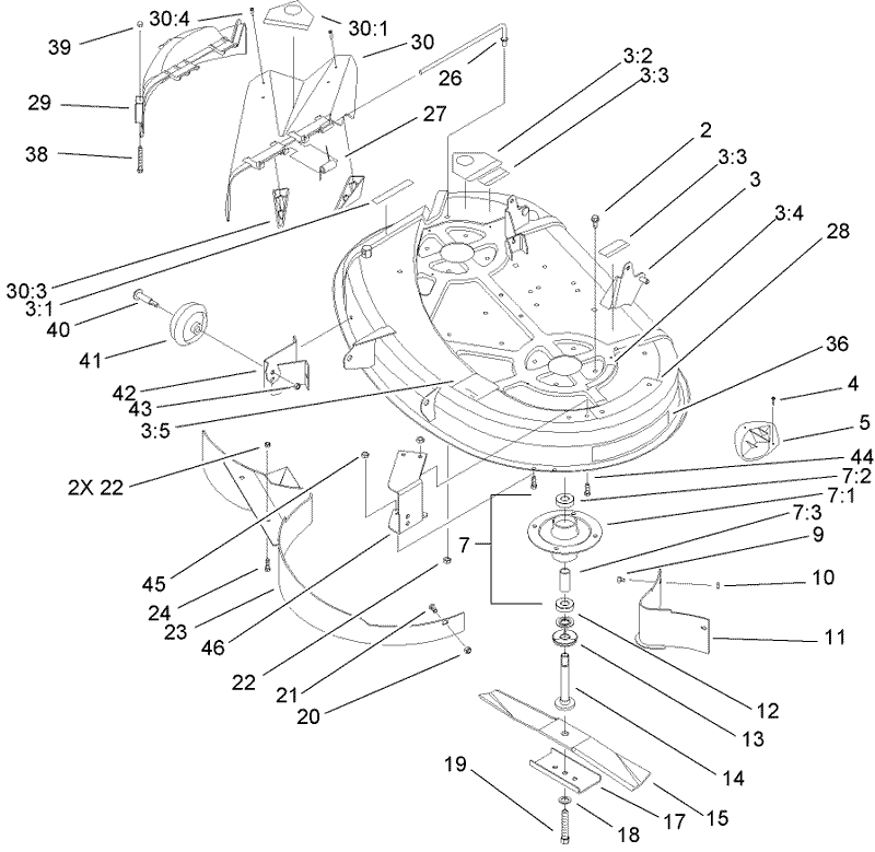 38in Deck Assembly