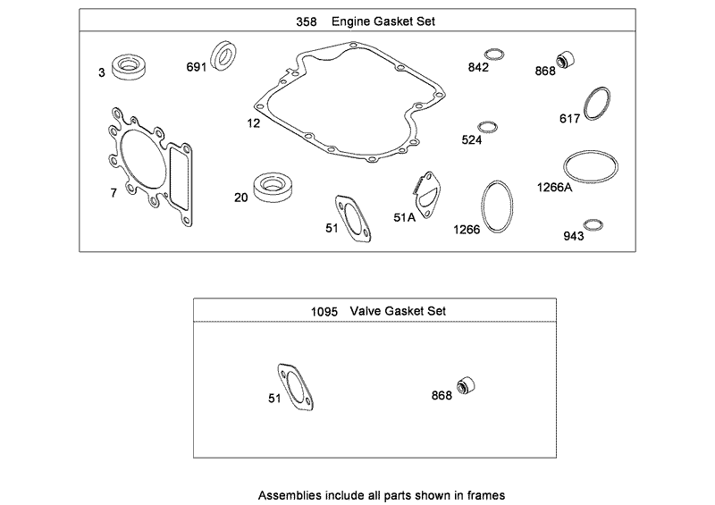 Gasket Set Briggs and Stratton Model 31E777 0130 E1