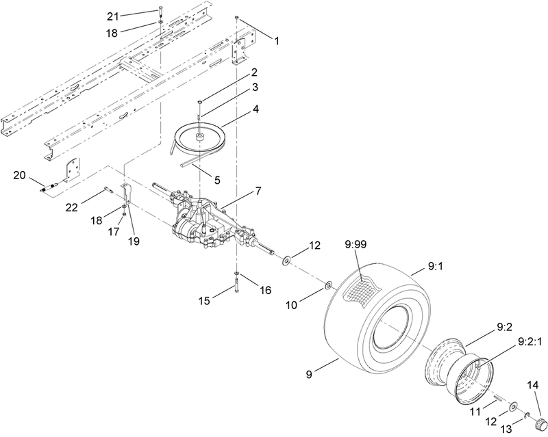 5 Speed Transaxle Assembly
