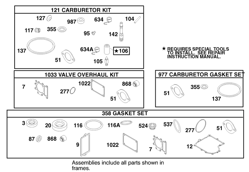 Engine Briggs and Stratton Model 312777 0128 E1
