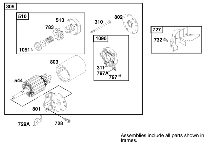 Engine Briggs and Stratton Model 312777 0128 E1