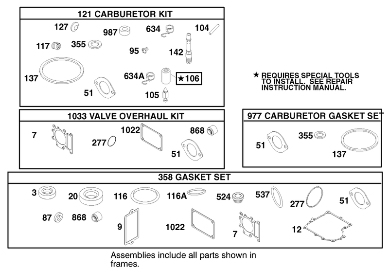 Engine Briggs and Stratton Model 312777 0128 E1