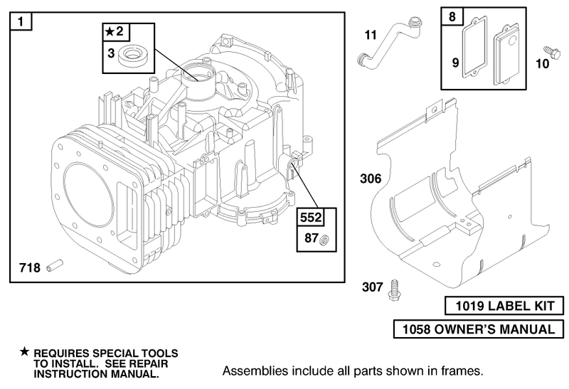 Engine Briggs and Stratton Model 312777 0128 E1
