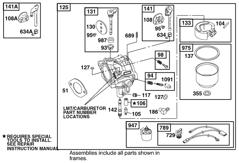 Engine Briggs and Stratton Model 312777 0128 E1