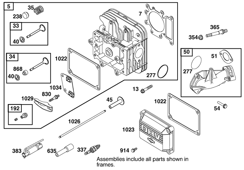 Engine Briggs and Stratton Model 312777 0128 E1