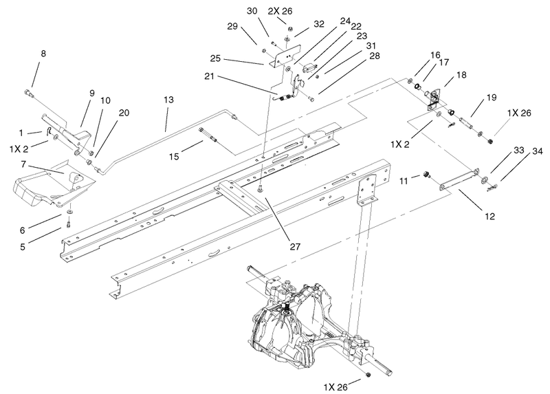 Hydro Transaxle Controlsnmir Assembly