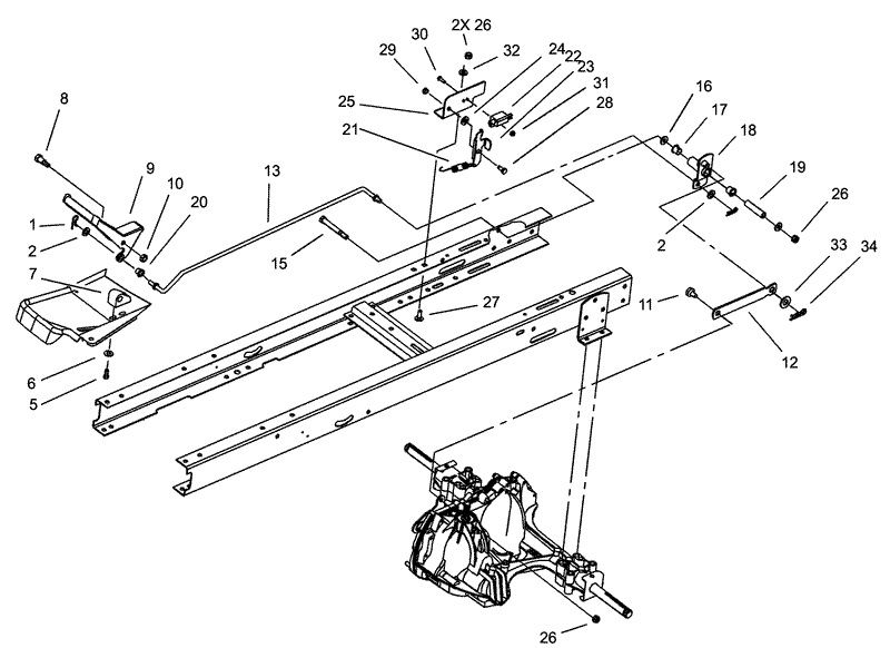 Hydro Transaxle ControlNMIR Assembly