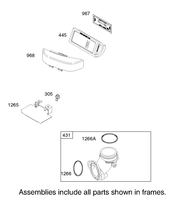 Air Cleaner Assembly Briggs and Stratton 31F777 0123 E1