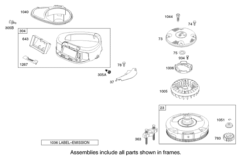 Blower Housing Assembly Briggs and Stratton 31F777 0123 E1